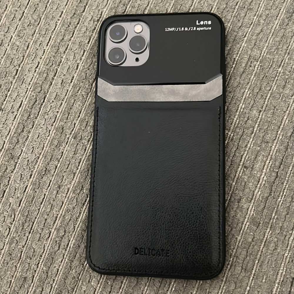 Vegan leather iPhone 11 Pro Max Phone Case